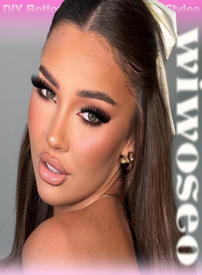 ويووسيو مجموعة رموش سفلية مدببة من wiwoseo مع مجموعات رموش سفلية، مجموعات رموش خفيفة، مجموعات رموش، وصلات رموش، رموش تحت المجموعة، رموش فردية طبيعية، وصلات رموش سفلية (240 قطعة) - Image 5